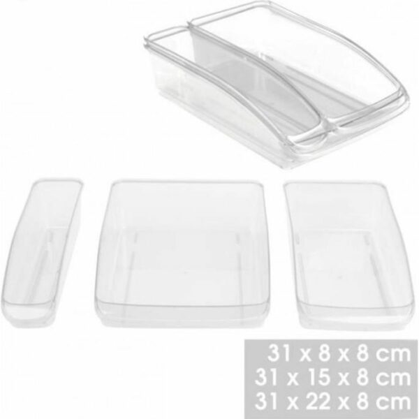 Panier de rangement pour frigo, bac 3 tailles : – 31 x 18 x 8 cm – 32 x 15 x 8 cm – 31 x 22 x 8 cm Le bac de rangement fonctionnel est en plastique robuste, ce qui garantit sa durabilité. En plus, le produit est facile à nettoyer. Matière : Fabriquée à partir de plastique solide sans BPA. Lavage à la main (non compatible lave vaisselle) Elles idéales pour ranger vos aliments, bocaux, boites de conserves hapygood pas cher vente en ligne achat à petit prix